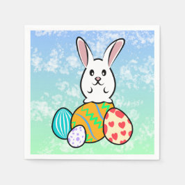 Påsk-kanin på Påskägget Pappersservett