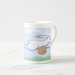 Påsk kanin Springa Bone China Mugg Benporslin Mugg
