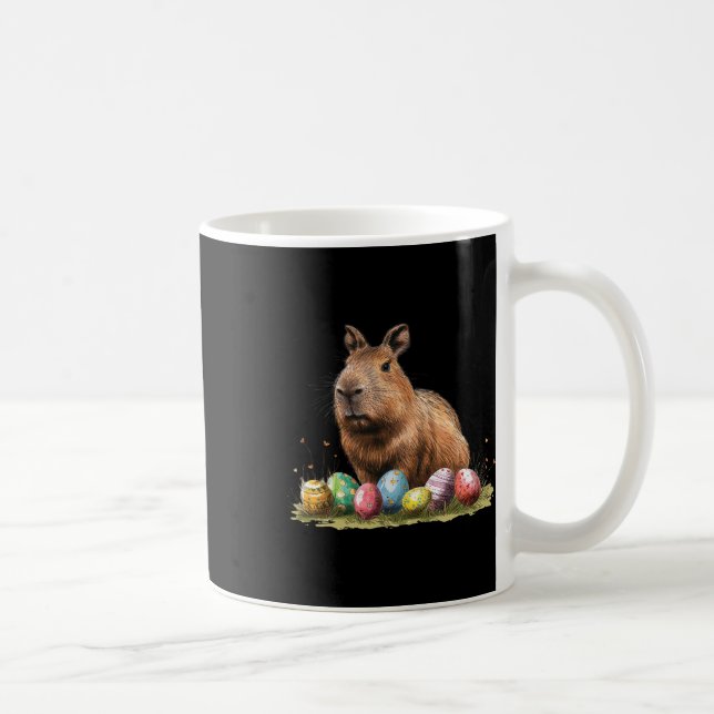 Påsk Kapybara Påsk Kapybara Glad Påsk  Kaffemugg (Höger)