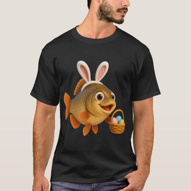 Påsk Karpfisk T Shirt (Framsida)