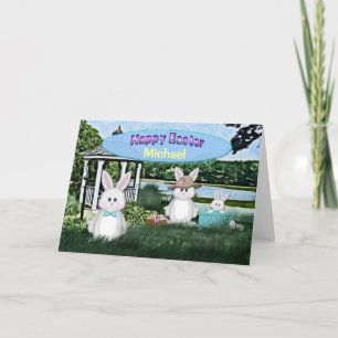 PÅSK - KIDS - PERSONALISERA NAMN/BUNNY/FAMLY HELGKORT