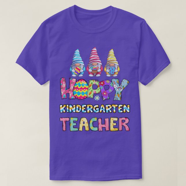Påsk Kindergarten Teacher Tie Dye Gnomes Eggs Bu T Shirt (Design framsida)