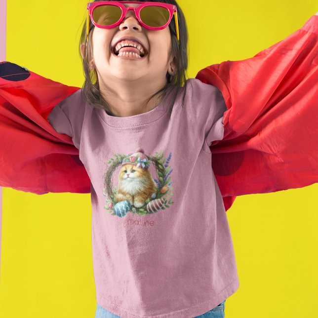 Påsk Kitten i en andedräkt T Shirt (Skapare uppladdad)