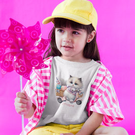 Påsk Kitten på en skottfot T Shirt