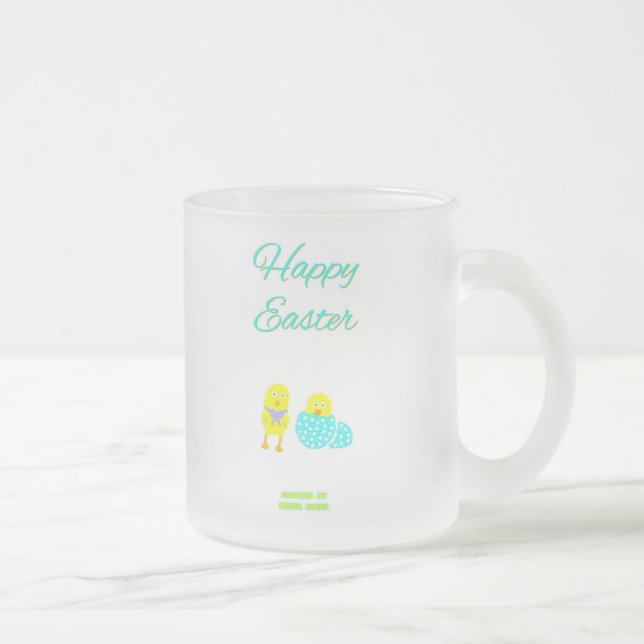 Påsk-kläckningar av småskaligt glas Mugg (Höger)