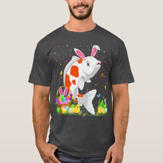 Påsk Koi Fish Bunny Egg Hunting Koi Påsk Sunda T Shirt