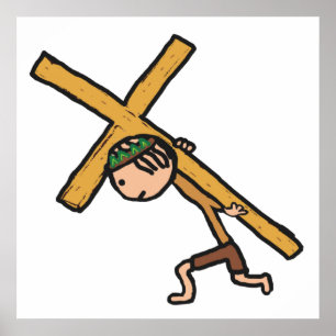 Påsk Kor Crucifix Poster