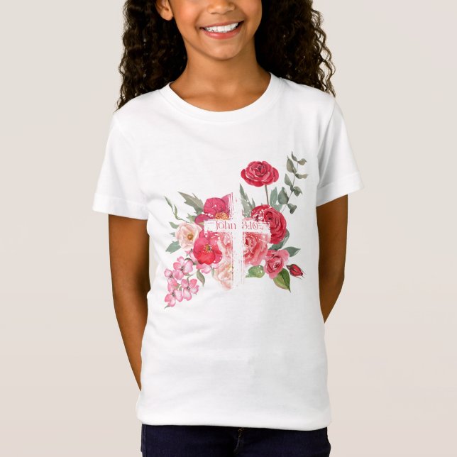 Påsk/Kor/John3:16/Jesus T Shirt (Framsida)