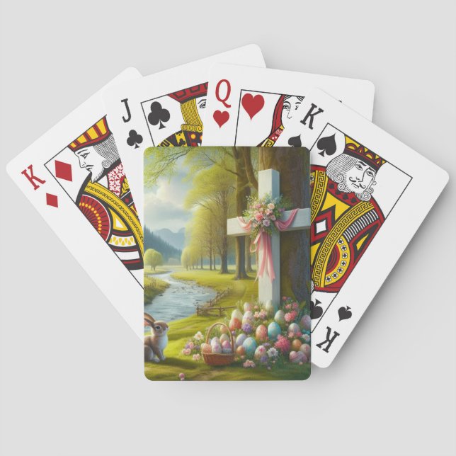 Påsk kor med skal och ägg casinokort (Baksidan)