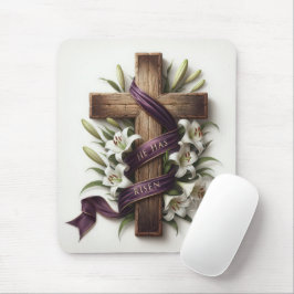 Påsk Kor och Lila Ribbon Musmatta