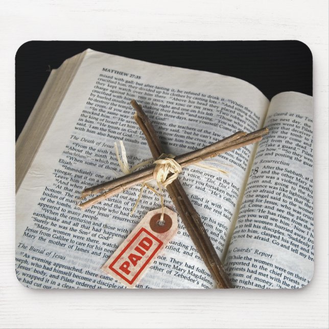 Påsk Kor om bibeln Musmatta (Framsidan)