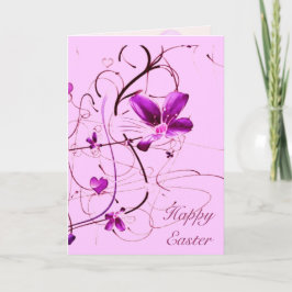 Påsk-kort för blommigt helgkort
