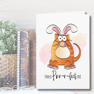 Påsk-kort för Cat Lover Kort