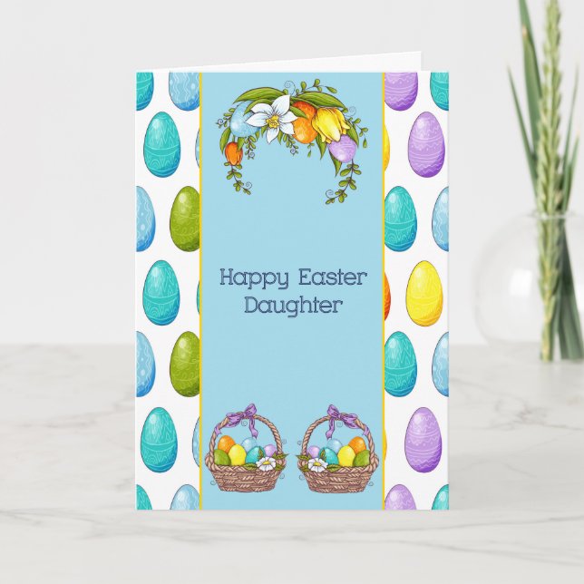 Påsk-kort för dotter kort (Framsida)