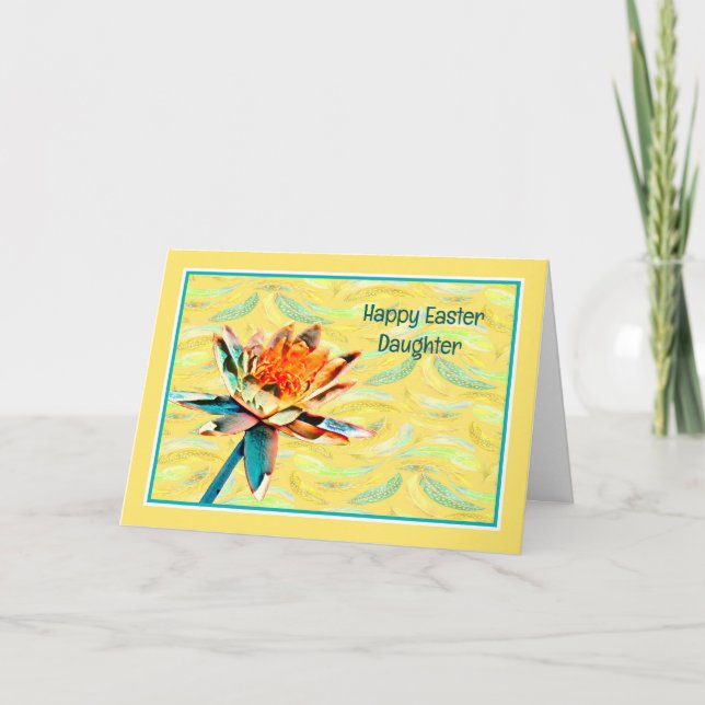 Påsk-kort för dotter och familj kort (Framsida)