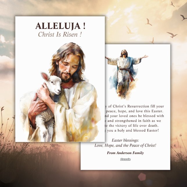 Påsk-kort för katolska Jesus Kristus Religiösa Julkort (Skapare uppladdad)