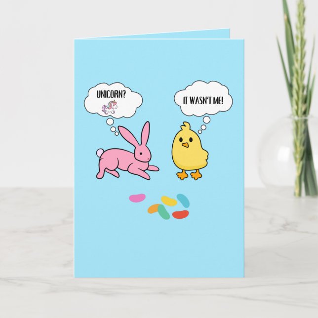 Påsk-kort för Lunny Bunny och Chick Tack Kort (Framsida)