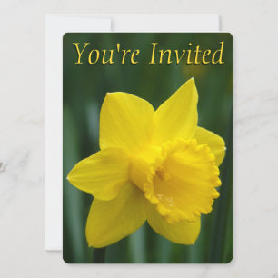 Påsk-kort för påsk Daffodil-inbjudningar Anpassa Inbjudningar