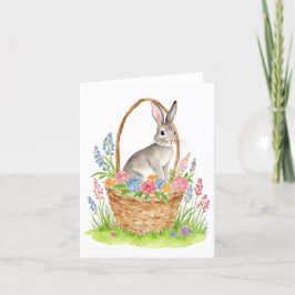 Påsk-kort för påskhare med vattenfärg 4 tack kort