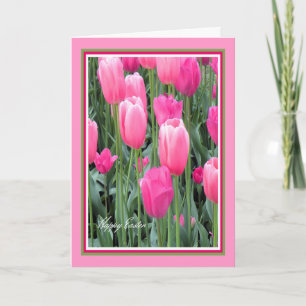 Påsk-kort för Syster Shock rosa Tulips Helgkort