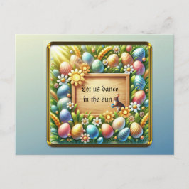 Påsk-kort för utskrivbar personlig helg vykort