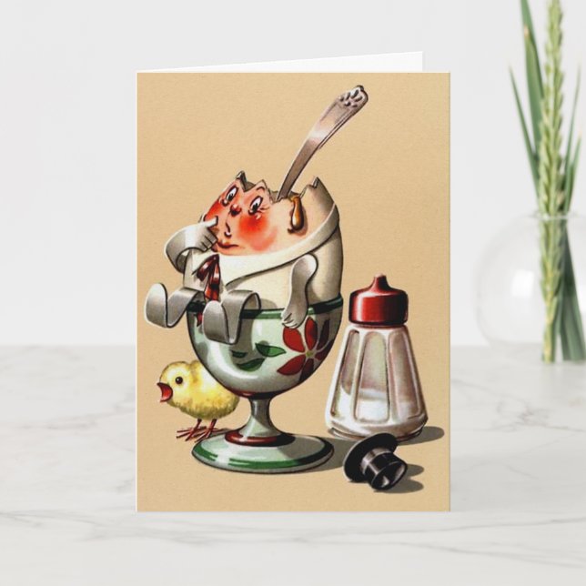 Påsk-kort för vintage helgkort (Framsida)