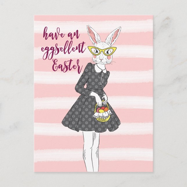 påsk-kort har ett eggsellent påsk-kort helg vykort (Framsida)