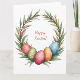 Påsk-kort i mjuk pastel färg kort