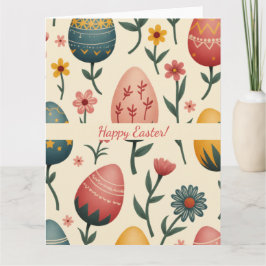Påsk-kort i mjuk pastel färg kort