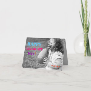 Påsk-kort - Lycklig Chocolate Day! Helgkort