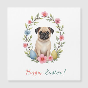 Påsk-kort med bild i en pug