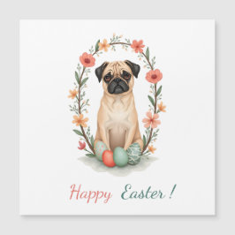 Påsk-kort med bild i en pug