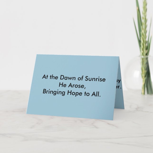 Påsk-kort (Religiösa) Helgkort (Framsida)