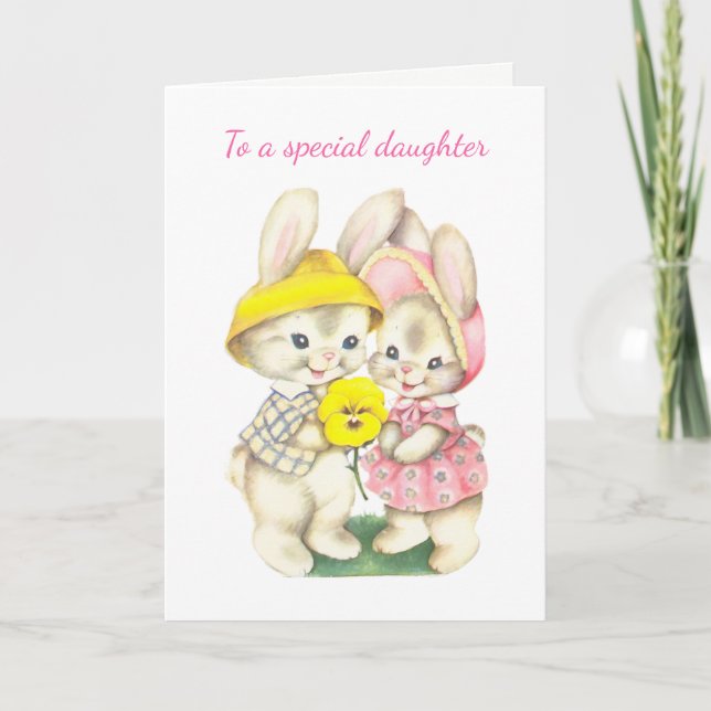 Påsk kort till en Speciell dotter (Framsida)