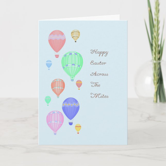 Påsk-kort tvärs över miles helgkort (Framsida)