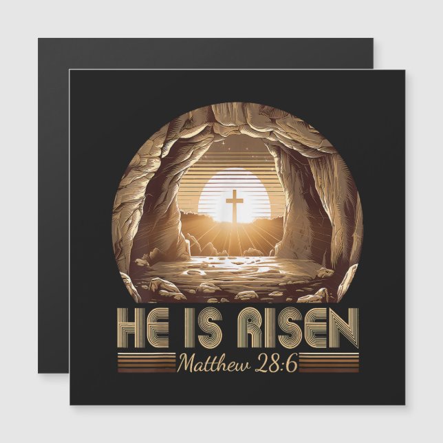 Påsk kristen Han är Uppstånden Jesus  (Fram/baksida)