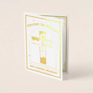 Påsk, Kristus, Kristus är tillbaka Folierat Kort