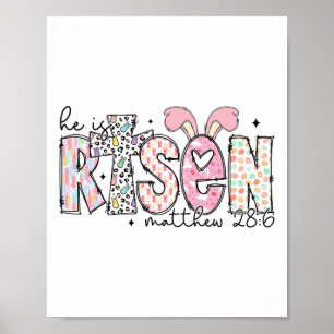 Påsk: Kvinnoisera Jesus Christian Kor Manar Kvinno Poster