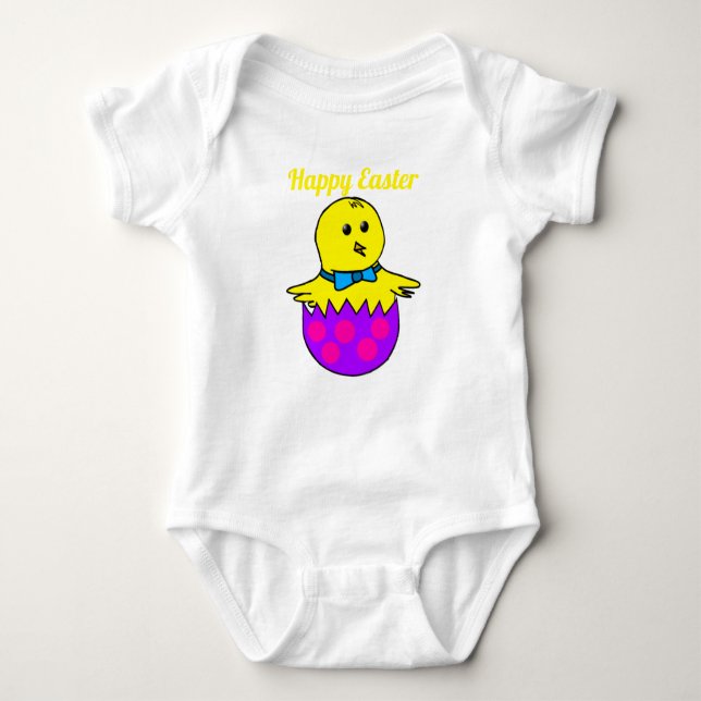 Påsk kyckling baby bodydräkt t shirt (Framsida)