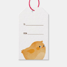 Påsk-kyckling i orange för ett underbart firande presentetikett