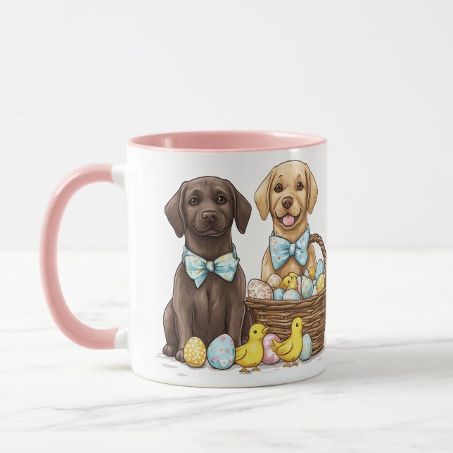Påsk Labrador Retriever Hundar Mugg (Vänster)
