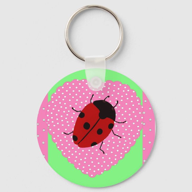 Påsk Ladybug Nyckelring (Framsida)