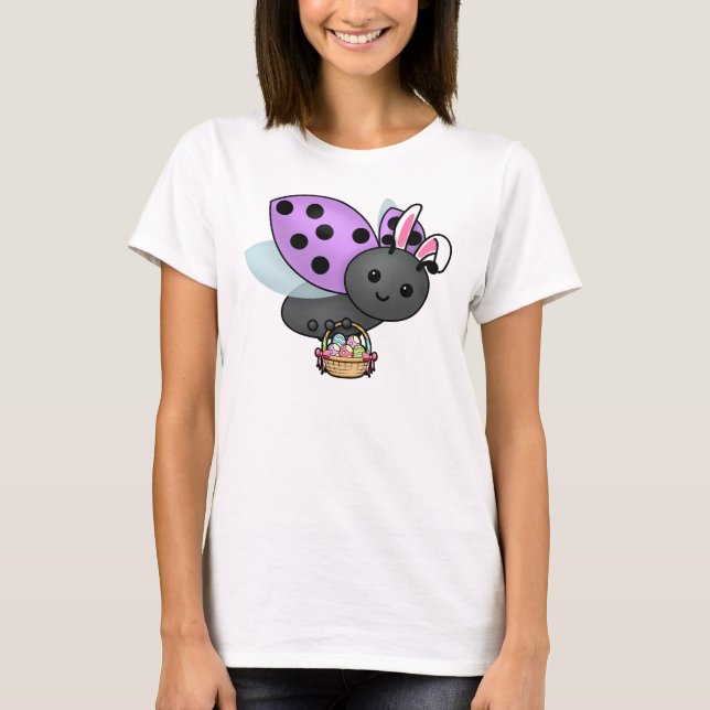 Påsk Ladybug T Shirt (Framsida)