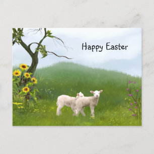 Påsk Lambs Helg Vykort