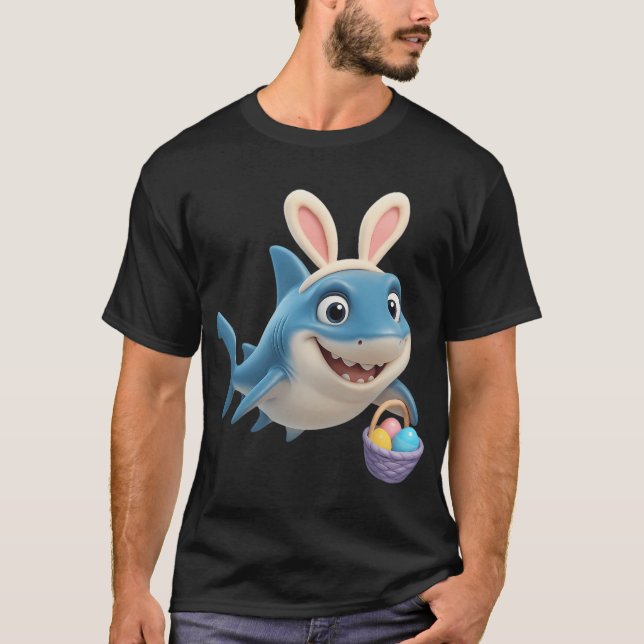 Påsk Långfenad Makohaj T Shirt (Framsida)