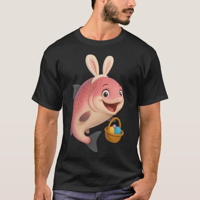Påsk Laxrosa T Shirt (Framsida)