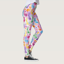 PÅSK Leggings Bunny Egg Yoga Byxor Women's Girls