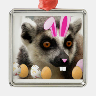 Påsk Lemur Julgransprydnad Metall