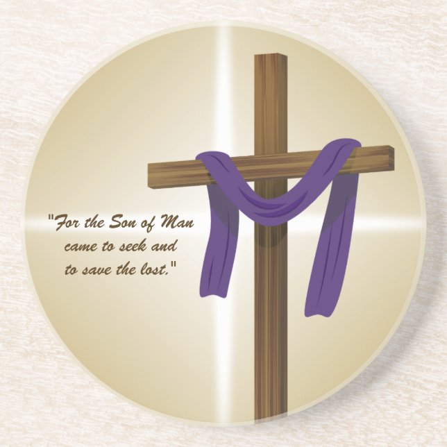 Påsk Lent Kor Lila Draps Resurretion Day Underlägg (Framsidan)