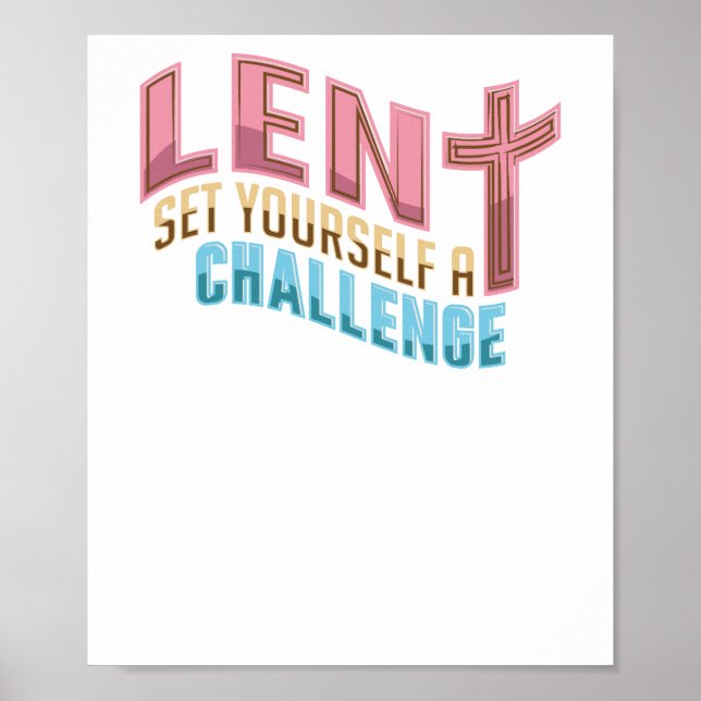 Påsk Lent Set YouPerself a Challange Poster (Framsidan)